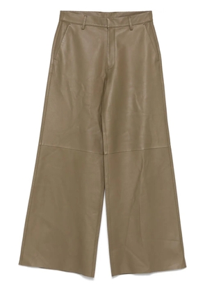 Forte Forte leather trousers - Brown