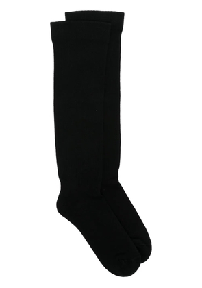 Rick Owens DRKSHDW logo-intarsia socks - Black
