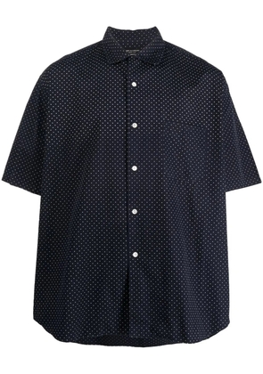 Comme Des Garçons Pre-Owned 1990s polka dot short-sleeved shirt - Blue