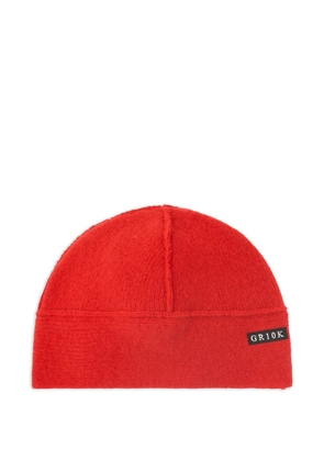 GR10K logo-detail beanie hat - Red