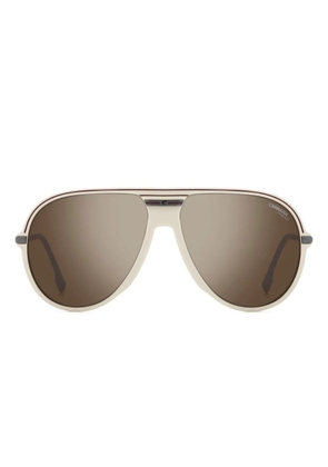 Carrera logo-print sunglasses - Neutrals