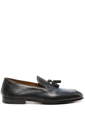 Doucal's tassel-detailed leather loafers - Blue