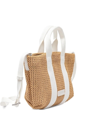 Marc O'Polo small woven tote bag - Neutrals