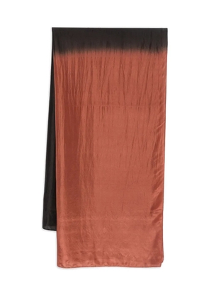 YAVI ombré-effect scarf - Brown