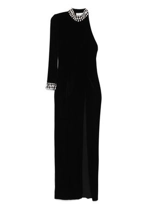NISSA one-shoulder gown - Black