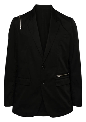 Undercover zip details blazer - Black