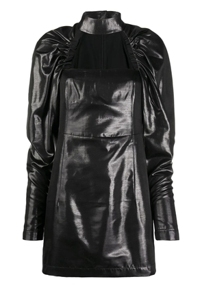 ROTATE BIRGER CHRISTENSEN ruched sleeves dress - Black