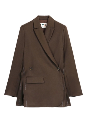 Ports 1961 wrap-front logo-detail blazer - Brown