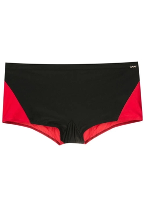 Amir Slama two-tone swim trunks - Red