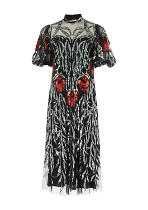 Temperley London sequin-embellished midi dress - Black
