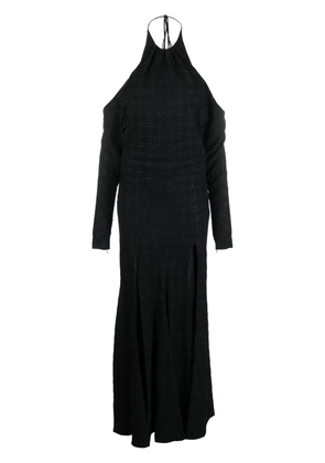 Philosophy Di Lorenzo Serafini halterneck tie-fastening dress - Black