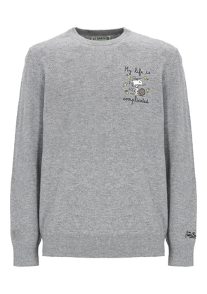 MC2 Saint Barth x Peanuts Snoopy embroidered sweater - Grey