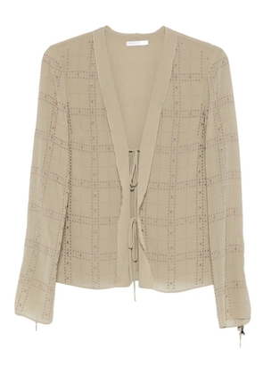 Patrizia Pepe studded top - Green