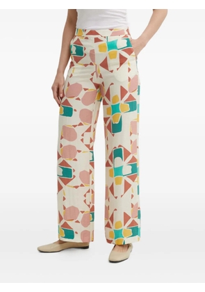 Ba&Sh geometric-print straight trousers - Neutrals