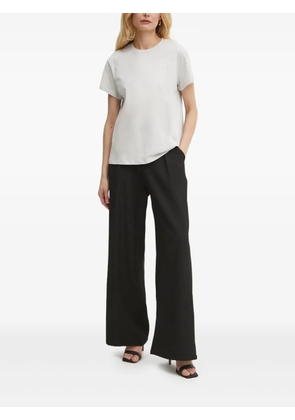 Patrizia Pepe logo-embroidered short-sleeve T-shirt - White