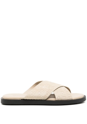 Ferragamo logo-debossed sandals - Neutrals
