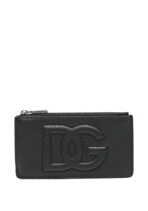 Dolce & Gabbana logo-embossed card holder - Black