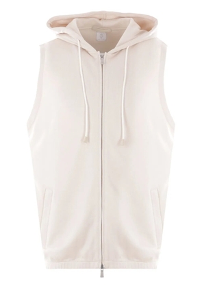 Eleventy sleeveless hoodie - Neutrals