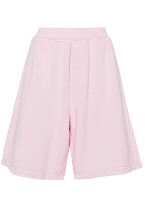DSQUARED2 rubberised-logo cotton shorts - Pink
