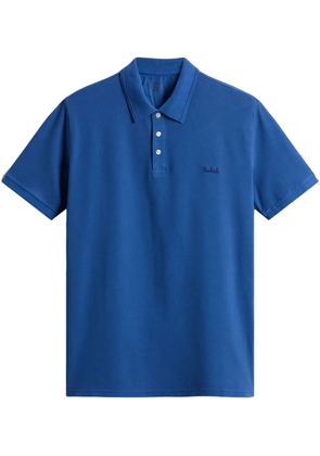 Woolrich logo-embroidered polo shirt - Blue