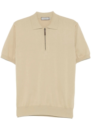 Canali cotton polo shirt - Neutrals