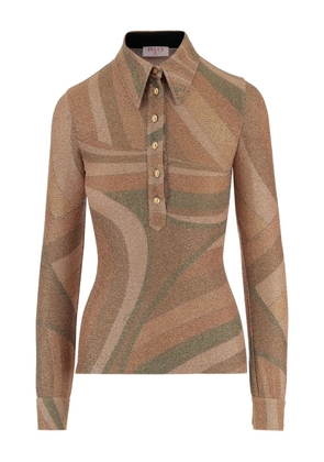 PUCCI buttoned top - Brown