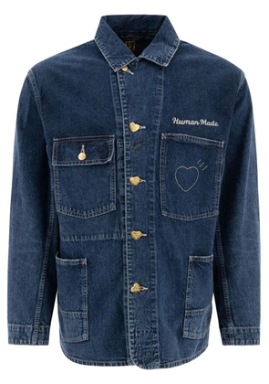 Human Made logo-patch jacket - Blue