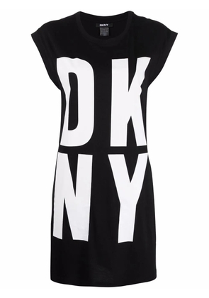 DKNY longline logo-print vest top - Black