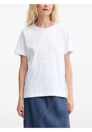 MUNTHE embroidered-floral T-shirt - White