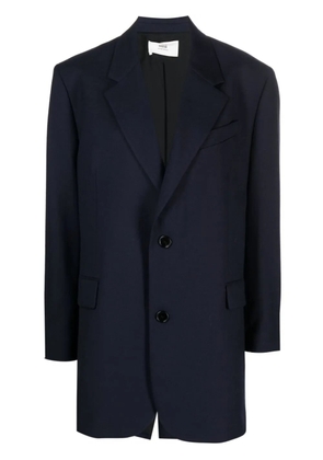 AMI Paris notched-lapels single-breasted blazer - Blue