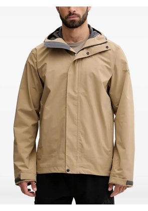 Haglöfs hooded logo-detail jacket - Brown