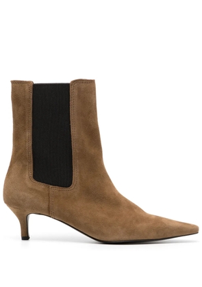 Reike Nen pointed-toe 45mm suede boots - Brown
