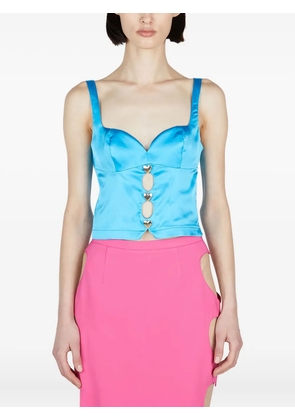 Marco Rambaldi cut-out detailing top - Blue