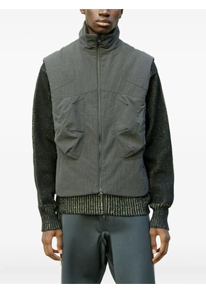 GR10K zip-fastening gilet - Grey