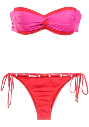 Amir Slama strapless bikini set - Red