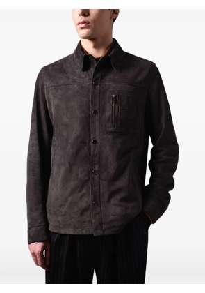 Poche Paris suede overshirt - Grey