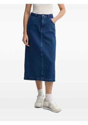 American Vintage denim midi skirt - Blue