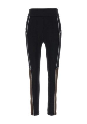FENDI contrast-stitching leggings - Black