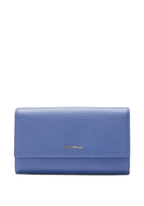 Coccinelle flap metallic wallet - Blue