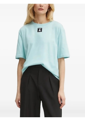 Patrizia Pepe logo-patch T-shirt - Blue