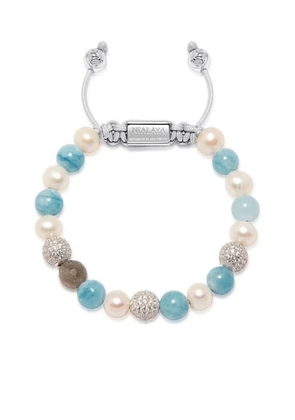 Nialaya Jewelry beaded pearl bracelet - White