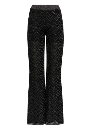 Missoni zigzag wide-leg trousers - Black