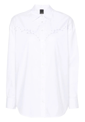 PINKO embroidered poplin shirt - White