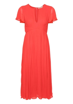 Michael Michael Kors pleated midi dress - Red