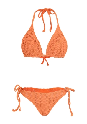 Amir Slama interwoven design bikini - Orange