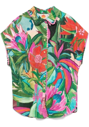 FARM Rio floral-print shirt - Green