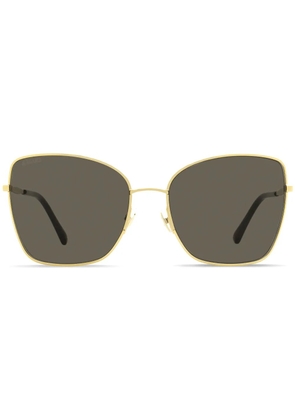 Jimmy Choo Eyewear Alexis Butterfly oversized-frame sunglasses - Brown