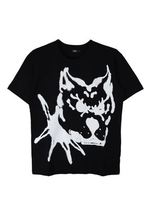 CHITO Cici dog-print cotton T-shirt - Black