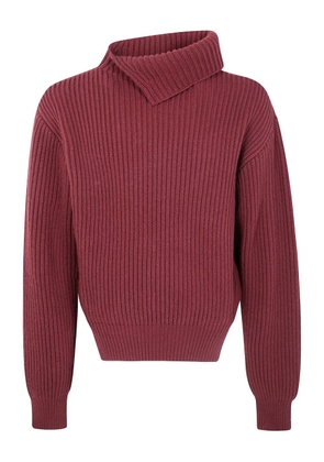 Jil Sander turtleneck sweater - Red