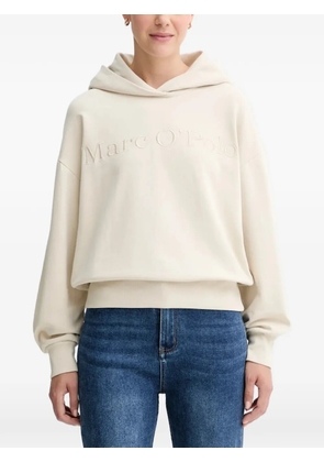 Marc O'Polo logo-embroidered hoodie - Neutrals
